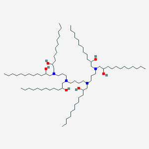 1-[3-[Bis(2-hydroxydodecyl)amino]propyl-[4-[3-[bis(2-hydroxydodecyl)amino]propyl-(2-hydroxydodecyl)amino]butyl]amino]dodecan-2-ol