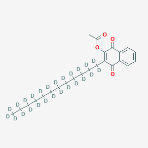 molecular formula C24H32O4 B10856107 Acequinocyl-d25 