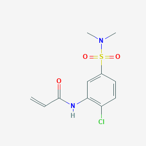 N-[2-chloro-5-(dimethylsulfamoyl)phenyl]prop-2-enamide