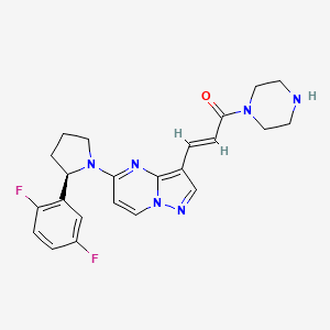 molecular formula C23H24F2N6O B10856254 Boditrectinib CAS No. 1940165-80-9