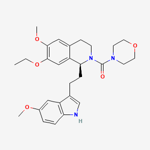 [(1S)-7-ethoxy-6-methoxy-1-[2-(5-methoxy-1H-indol-3-yl)ethyl]-3,4-dihydro-1H-isoquinolin-2-yl]-morpholin-4-yl-methanone