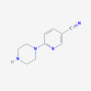 molecular formula C10H12N4 B108564 6-(Piperazin-1-yl)nicotinonitrile CAS No. 149554-29-0