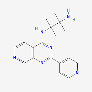 2,3-dimethyl-3-N-(2-pyridin-4-ylpyrido[3,4-d]pyrimidin-4-yl)butane-2,3-diamine