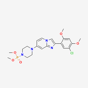 2-(5-chloro-2,4-dimethoxyphenyl)-7-(4-dimethoxyphosphorylpiperazin-1-yl)imidazo[1,2-a]pyridine