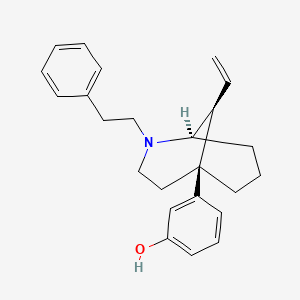 3-((1R,5S,9S)-2-Phenethyl-9-vinyl-2-azabicyclo[3.3.1]nonan-5-yl)phenol