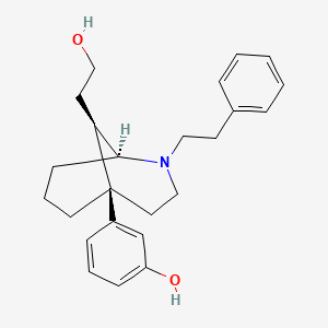 3-((1S,5R,9R)-9-(2-Hydroxyethyl)-2-phenethyl-2-azabicyclo[3.3.1]nonan-5-yl)phenol