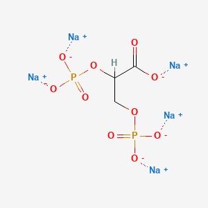 molecular formula C3H3Na5O10P2 B10856763 2,3-Diphosphoglyceric acid (pentasodium) 