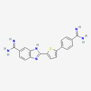 2-(5-{4-[Amino(imino)methyl]phenyl}-2-thienyl)-1H-benzimidazole-6-carboximidamide dihydrochloride