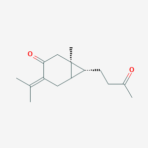 (1S,7R)-1-methyl-7-(3-oxobutyl)-4-propan-2-ylidenebicyclo[4.1.0]heptan-3-one