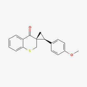 (2'S,3S)-2'-(4-methoxyphenyl)spiro[2H-thiochromene-3,1'-cyclopropane]-4-one