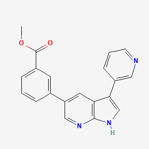 methyl 3-(3-pyridin-3-yl-1H-pyrrolo[2,3-b]pyridin-5-yl)benzoate