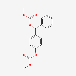 [4-[Methoxycarbonyloxy(phenyl)methyl]phenyl] methyl carbonate