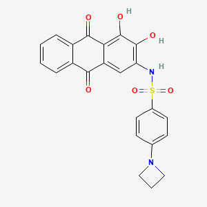 4-(azetidin-1-yl)-N-(3,4-dihydroxy-9,10-dioxoanthracen-2-yl)benzenesulfonamide