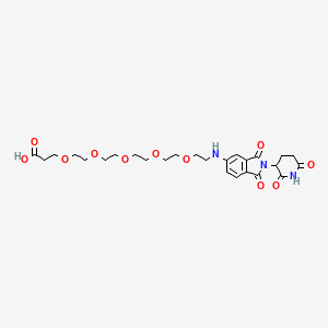 Pomalidomide-5'-PEG5-C2-COOH