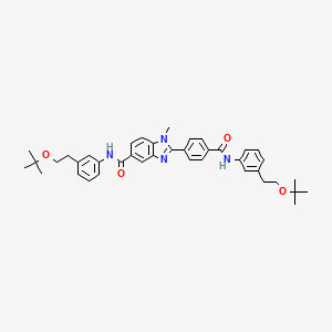 1-methyl-N-[3-[2-[(2-methylpropan-2-yl)oxy]ethyl]phenyl]-2-[4-[[3-[2-[(2-methylpropan-2-yl)oxy]ethyl]phenyl]carbamoyl]phenyl]benzimidazole-5-carboxamide