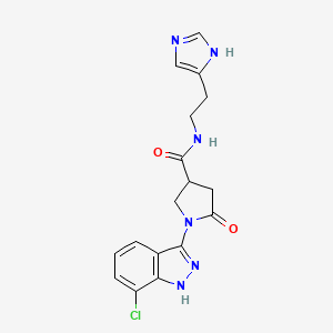 molecular formula C17H17ClN6O2 B10857166 PAC1R antagonist 1 CAS No. 2305204-24-2