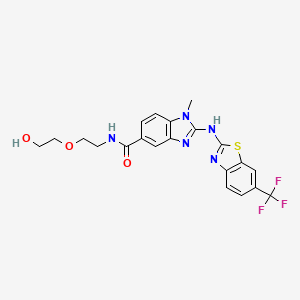 molecular formula C21H20F3N5O3S B10857298 Bach1-IN-1 