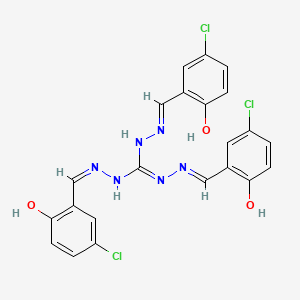 (E)-N',N''-Bis((E)-5-chloro-2-hydroxybenzylidene)-2-((Z)-5-chloro-2-hydroxybenzylidene)hydrazine-1-carbohydrazonhydrazide