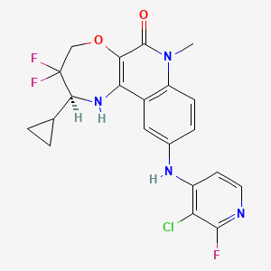 (2S)-10-[(3-chloro-2-fluoropyridin-4-yl)amino]-2-cyclopropyl-3,3-difluoro-7-methyl-2,4-dihydro-1H-[1,4]oxazepino[2,3-c]quinolin-6-one