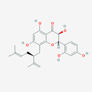 (2S,3S)-2-(2,4-dihydroxyphenyl)-3,5,7-trihydroxy-8-[(2S)-5-methyl-2-prop-1-en-2-ylhex-4-enyl]-2,3-dihydrochromen-4-one