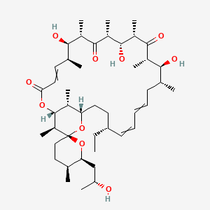 (1R,5'S,6S,6'S,7R,8S,10R,11S,12S,14S,15S,16R,22R,25S,27R,28S,29R)-22-ethyl-7,11,15-trihydroxy-6'-[(2R)-2-hydroxypropyl]-5',6,8,10,12,14,16,28,29-nonamethylspiro[2,26-dioxabicyclo[23.3.1]nonacosa-4,18,20-triene-27,2'-oxane]-3,9,13-trione