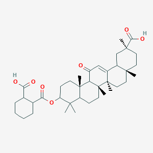 (3beta,20beta)-3-[[[(1R,2S)-2-Carboxycyclohexyl]carbonyl]oxy]-11-oxoolean-12-en-29-oic acid