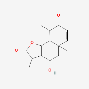 4-Hydroxy-3,5a,9-trimethyl-3a,5,5a,9b-tetrahydronaphtho[1,2-b]furan-2,8(3H,4H)-dione