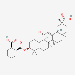 (2S,6aR,6aS,10S,14bS)-10-[(1S,2R)-2-carboxycyclohexanecarbonyl]oxy-2,4a,6a,6b,9,9,12a-heptamethyl-13-oxo-3,4,5,6,6a,7,8,8a,10,11,12,14b-dodecahydro-1H-picene-2-carboxylic acid