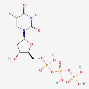 molecular formula C10H17N2O14P3 B10858452 L-dTTP 