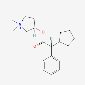 molecular formula C20H30NO2+ B10858503 Cyclopyrronium CAS No. 732183-55-0