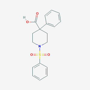1-(Benzenesulfonyl)-4-phenylpiperidine-4-carboxylic acid