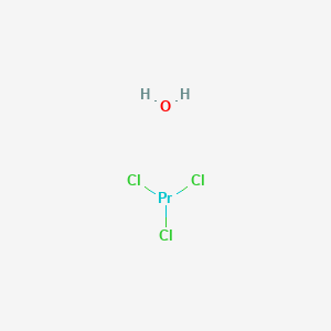 molecular formula Cl3H2OPr B108592 Praseodymium(III) chloride hydrate CAS No. 19423-77-9