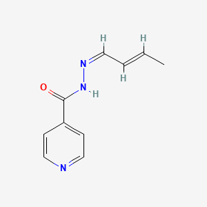 molecular formula C10H11N3O B10859247 Crotonaldehyde isonicotinic acid hydrazone 