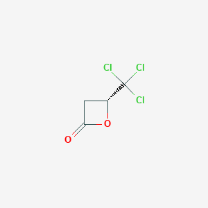 molecular formula C4H3Cl3O2 B108595 (R)-4-(Trichloromethyl)-2-oxetanone CAS No. 16493-62-2