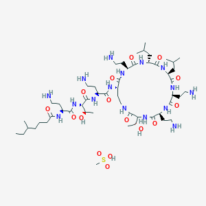 molecular formula C53H102N16O16S B10859585 Colistin methanesulfonate 