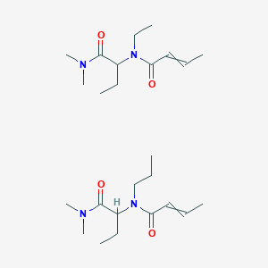 molecular formula C25H46N4O4 B10859687 Prethcamide CAS No. 8015-51-8