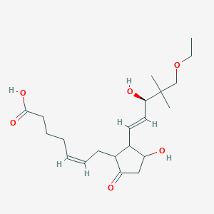 molecular formula C21H34O6 B10859696 (Z)-7-[2-[(E,3R)-5-ethoxy-3-hydroxy-4,4-dimethylpent-1-enyl]-3-hydroxy-5-oxocyclopentyl]hept-5-enoic acid 