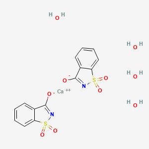 molecular formula C14H16CaN2O10S2 B10859710 Calcium saccharin hydrous 