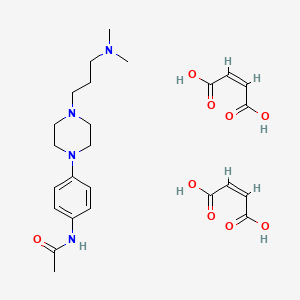 molecular formula C25H36N4O9 B10859760 Piperamide maleate CAS No. 1252-69-3