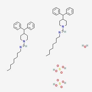 molecular formula C54H82N4O9S2 B10859770 Fenoctimine sulfate CAS No. 69365-66-8