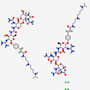 molecular formula C80H132Cl2N26O26 B10859795 Iprocinodine hydrochloride CAS No. 68782-59-2