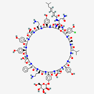 molecular formula C113H144ClN21O35 B10859807 Antibiotic a 16686a'2 