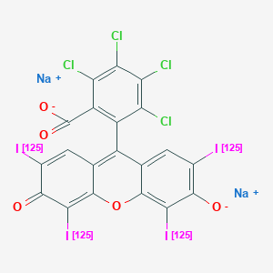 molecular formula C20H2Cl4I4Na2O5 B10859880 Rose bengal sodium I 125 