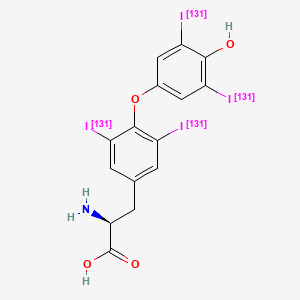 molecular formula C15H11I4NO4 B10859913 Thyroxine I 131 CAS No. 7019-69-4