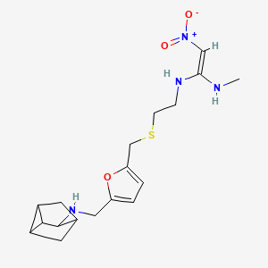 (Z)-1-N-methyl-2-nitro-1-N'-[2-[[5-[(3-tricyclo[2.2.1.02,6]heptanylamino)methyl]furan-2-yl]methylsulfanyl]ethyl]ethene-1,1-diamine