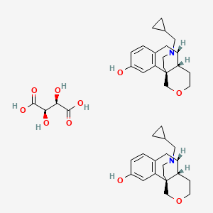 molecular formula C42H56N2O10 B10859974 Proxorphan tartrate CAS No. 69815-39-0