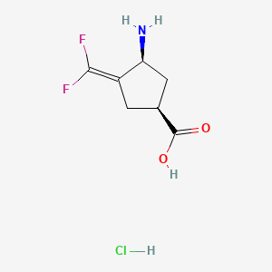 Cyclopentanecarboxylic acid, 3-amino-4-(difluoromethylene)-, hydrochloride, (1S,3S)-