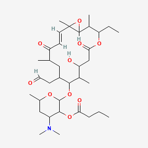 molecular formula C35H57NO10 B10860069 Rosaramicin butyrate 