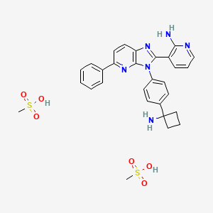 molecular formula C29H32N6O6S2 B10860076 Miransertib dimesylate CAS No. 1817727-88-0