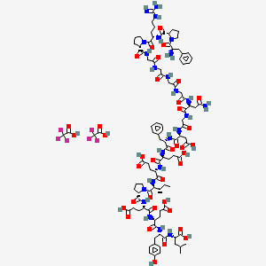 molecular formula C102H140F6N24O37 B10860091 Bivalirudin Trifluoroacetate CAS No. 1191386-50-1